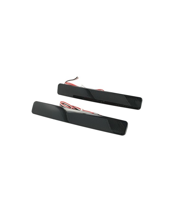 Kit 2 Fanali Posteriori A Led Nero Fume Per VW T5 Transporter Caravelle Multivan Rear Bumper Tail Brake Reflector Light
