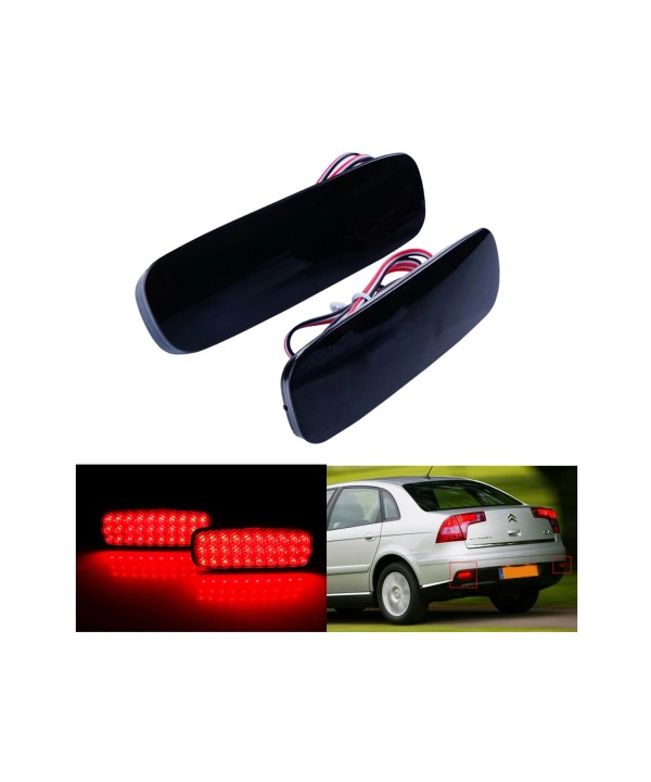 Kit 2 Fanali Posteriori A Led Nero Fume Per Peugeot 107 206 607 Expert Fiat Scudo Citroen