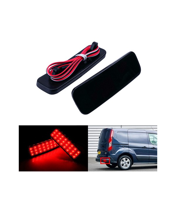 Kit 2 Fanali Posteriori A Led Nero Fume Per Ford Transit Tourneo Custom Courier