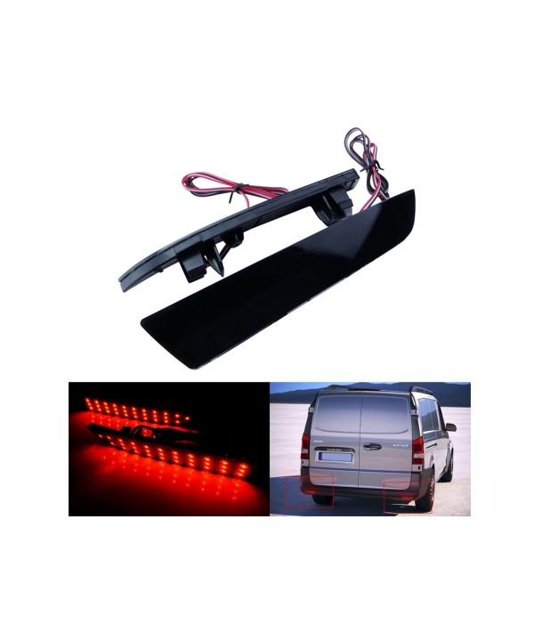Kit 2 Fanali Posteriori A Led Nero Fume Per Mercedes Benz Vito Box W447 OEM A4478260140