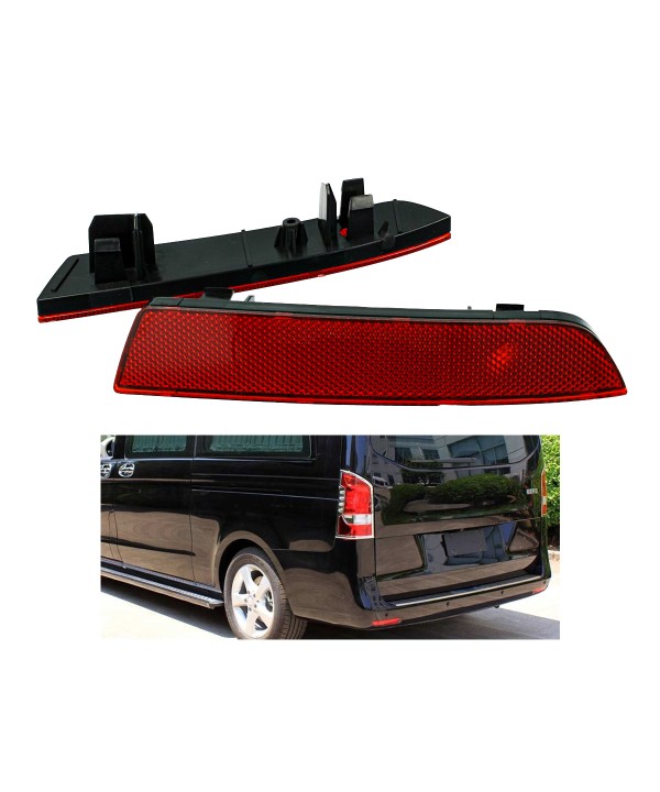 Kit 2 Fanali Posteriori Catarifrangente Rosso Riflettore Per Mercedes Benz Vito Box W447 OEM A4478260140