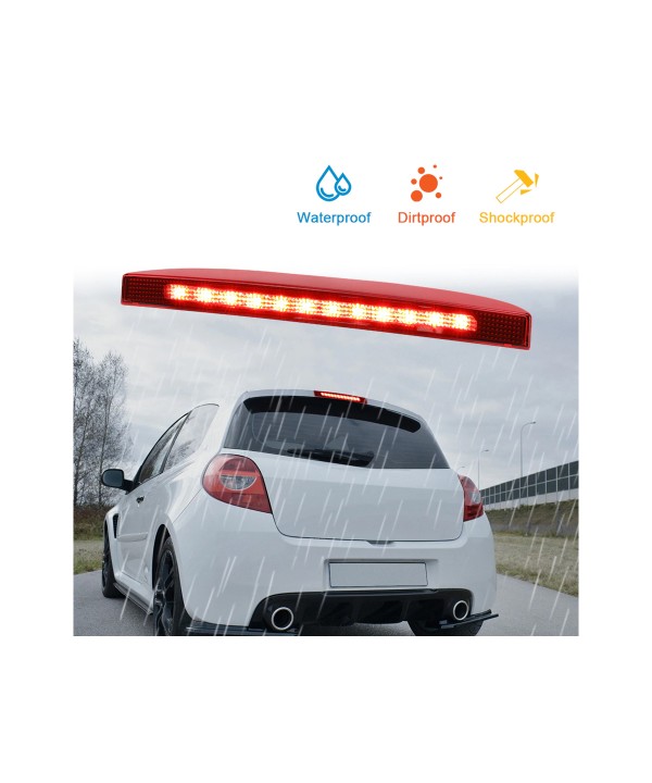 Kit Luce Terzo Stop a Led Singolo Rosso Per Renault Clio II 98-05 Clio MK III Hatchback Box 2005- OEM 7700410753