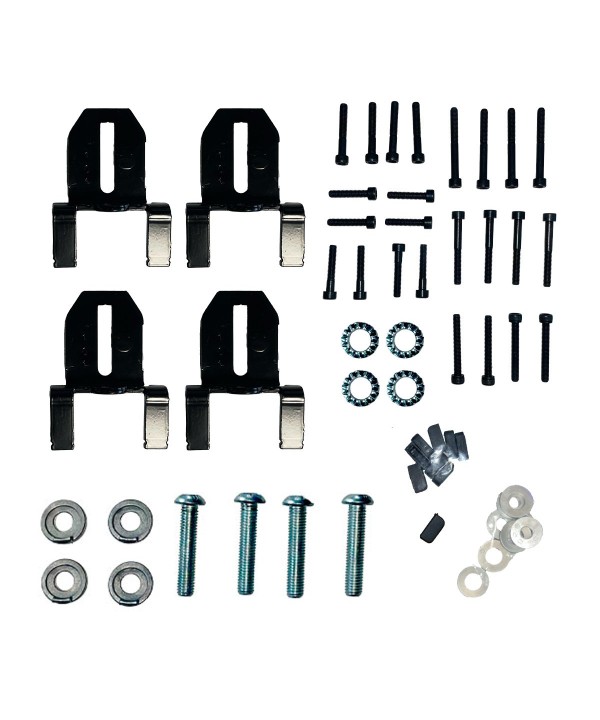 Kit di fissaggio per Barre Portatutto da Tetto Delta/Omega per Auto Modello 000105900000 FIX203FP Made in Italy