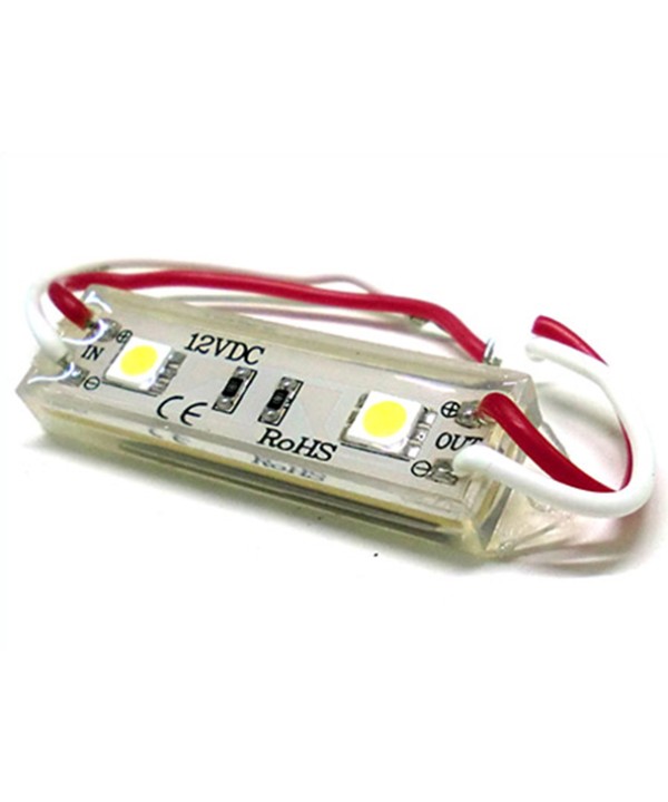 Modulo Mattone LED 2 SMD 5050 Bianco Freddo 12V Impermeabile Per Insegna Pubblicitaria