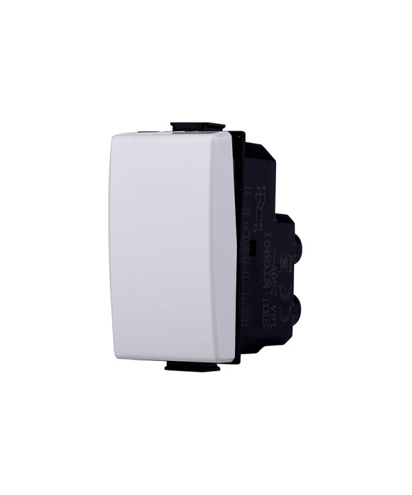 ETTROIT Deviatore 1P 16A Colore Bianco Compatibile Con Bticino Matix