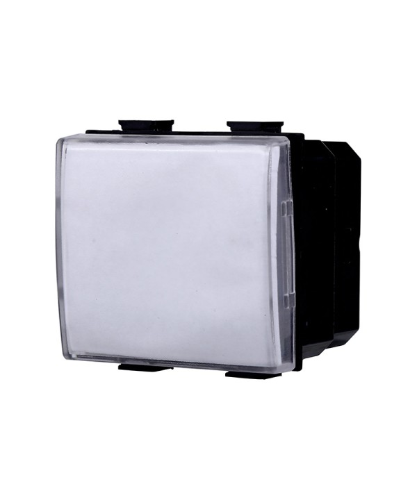 ETTROIT Pulsante Targa Portanome 2P 2M Campanello Colore Bianco Compatibile Con Bticino Matix