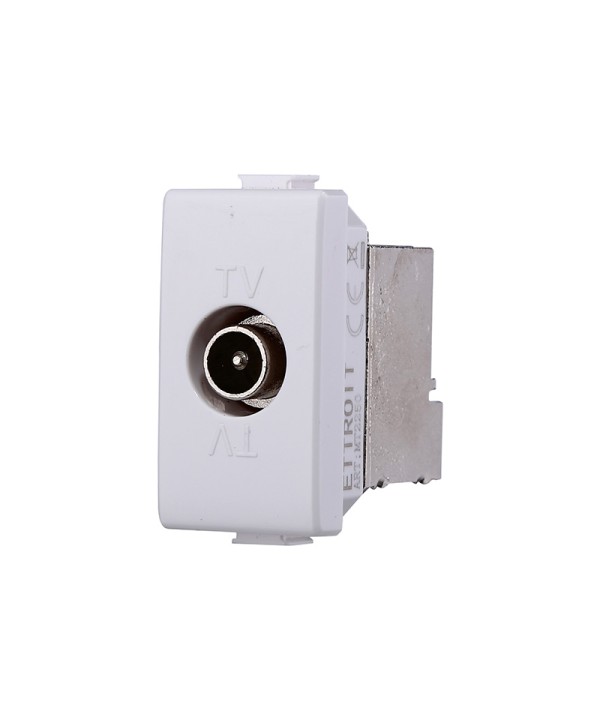 ETTROIT Connettore Presa TV Terminale Maschio Colore Bianco Compatibile Con Bticino Matix