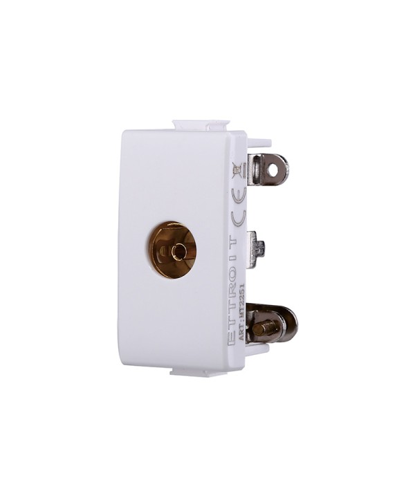 ETTROIT Connettore Presa TV Terminale Femmina Colore Bianco Compatibile Con Bticino Matix