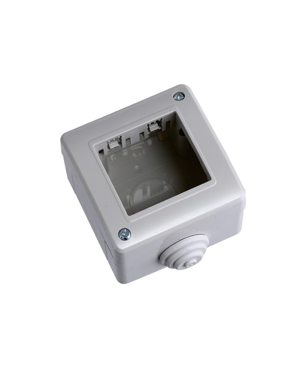 ETTROIT Custodia 2P IP40 Scatola Porta Frutti Da Esterno 2 Posti ModuliCompatibile Con Bticino Matix