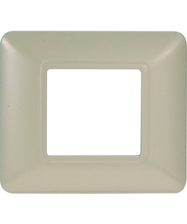 ETTROIT Placca Plastica Serie Solar 2P Colore Sabbia Compatibile Con Bticino Matix