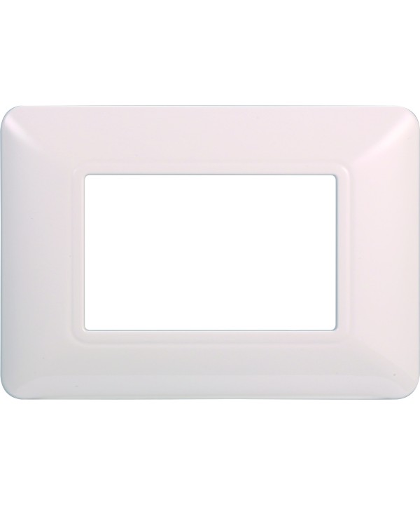 ETTROIT Placca Plastica Serie Solar 3P Colore Bianco Compatibile Con Bticino Matix