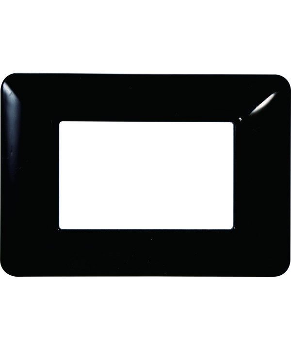 ETTROIT Placca Plastica Serie Solar 3P Colore Nero Compatibile Con Bticino Matix