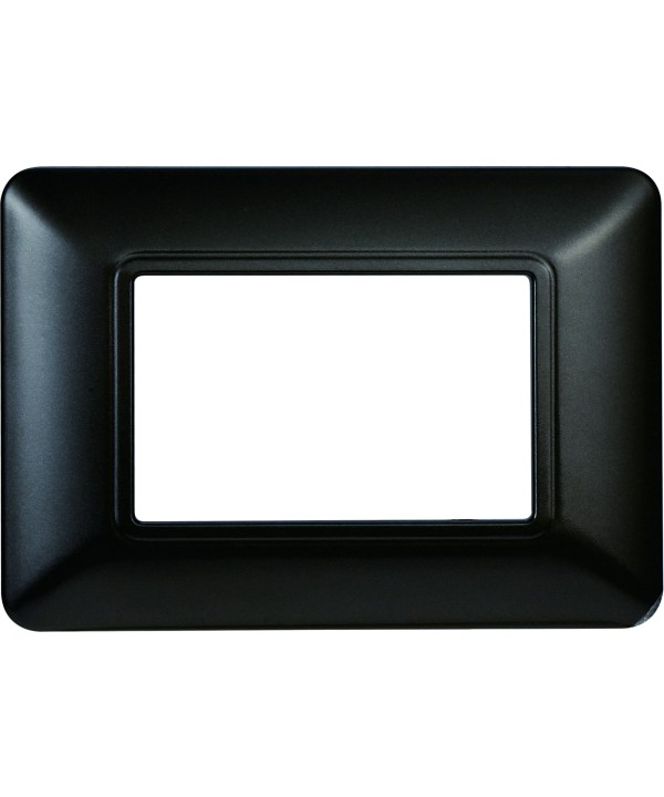 ETTROIT Placca Plastica Serie Solar 3P Colore Acciaio Scuro Compatibile Con Bticino Matix