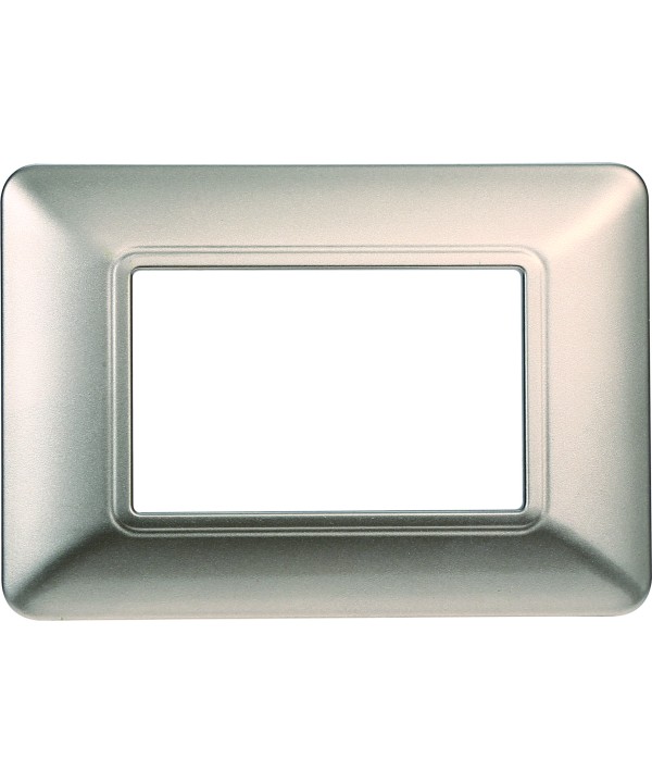 ETTROIT Placca Plastica Serie Solar 3P Colore Titanio Compatibile Con Bticino Matix