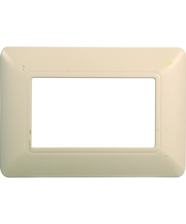 ETTROIT Placca Plastica Serie Solar 3P Colore Sabbia Compatibile Con Bticino Matix