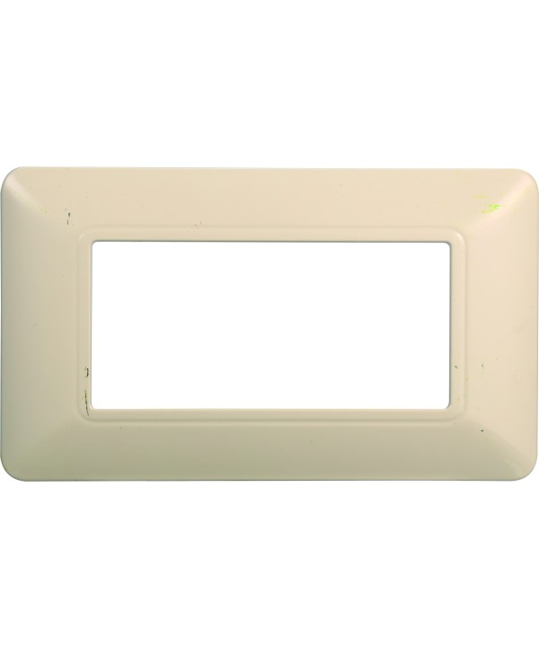 ETTROIT Placca Plastica Serie Solar 4P Colore Sabbia Compatibile Con Bticino Matix