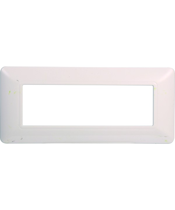 ETTROIT Placca Plastica Serie Solar 6P Colore Bianco Compatibile Con Bticino Matix