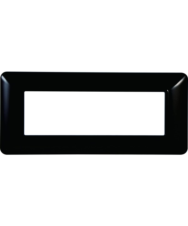 ETTROIT Placca Plastica Serie Solar 6P Colore Nero Compatibile Con Bticino Matix