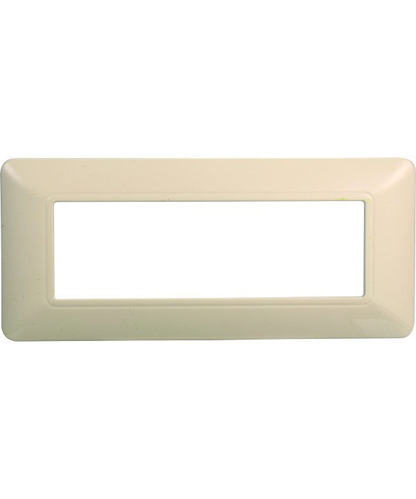 ETTROIT Placca Plastica Serie Solar 6P Colore Sabbia Compatibile Con Bticino Matix