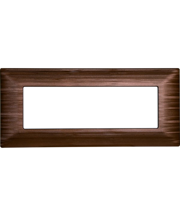 ETTROIT Placca Plastica Serie Solar 6P Colore Bronzo Satinato Compatibile Con Bticino Matix