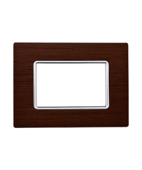 ETTROIT Placca In Alluminio Serie Solar 3P Colore Bronzo Compatibile Con Bticino Matix