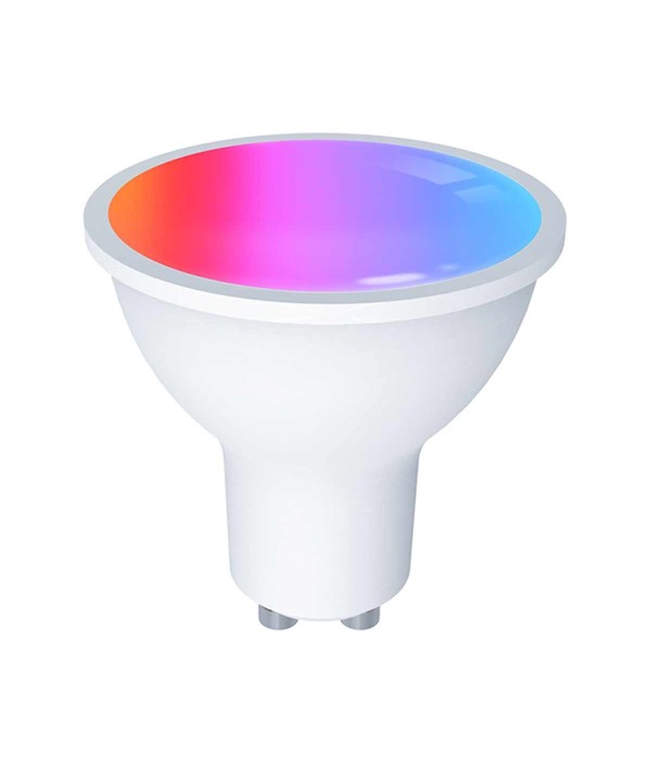 Lampadina Matter LED Wifi Smart Multicolore RGB Dimmerabile Lampada Faretto GU10 4,7W 400Lm App Compatibile con Amazon Alexa e Google Home