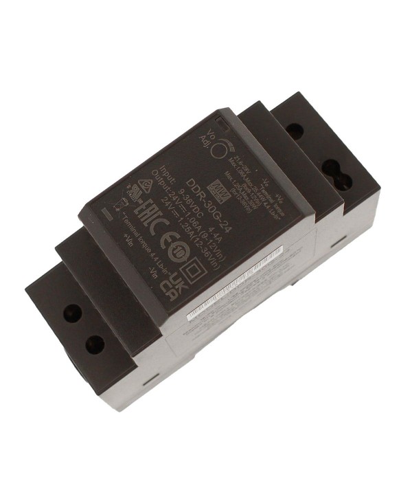 MeanWell DDR-30G-24 Alimentatore a montaggio su guida DIN Input 9-36V Output 24V 1,25A 30W