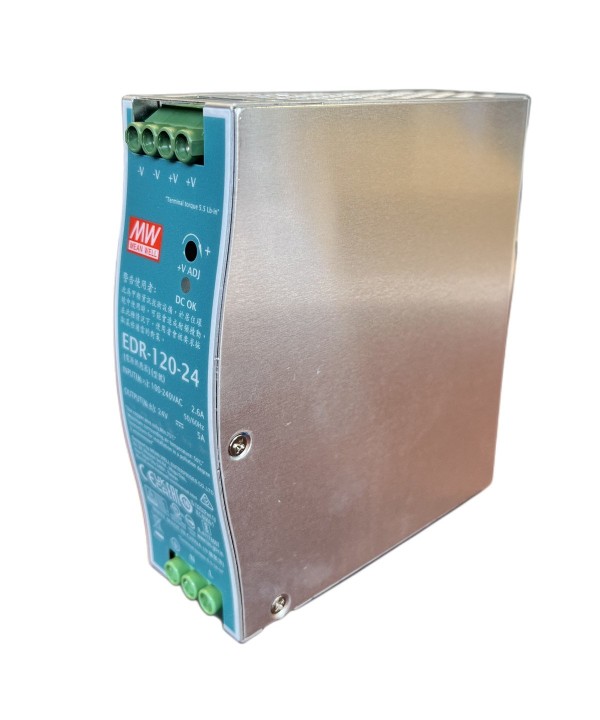 MeanWell EDR-120-24 Alimentatore Guida DIN 120W 24V 5A Input 220V e 110V