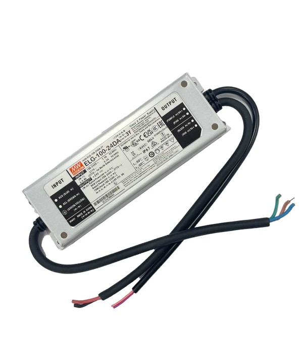 MeanWell ELG-100-24DA Alimentatore Dimmerabile DALI IP67 96W 24V 4A Input 220V e 110V