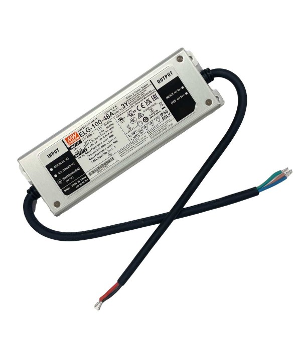MeanWell ELG-100-48A-3Y Alimentatore IP67 96W 48V 2A Input 220V e 110V