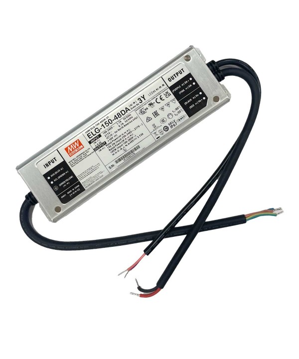 MeanWell ELG-150-48DA-3Y Alimentatore Dimmerabile DALI IP67 150W 48V 3,13A Input 220V e 110V