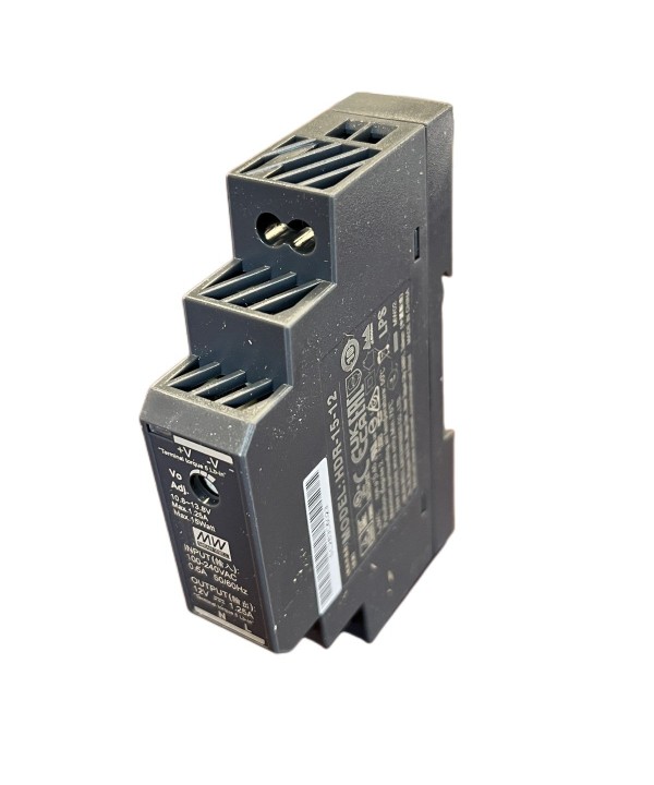 MeanWell HDR-15-12 Alimentatore Guida DIN Ultra Slim 15W 12V 1,25A Input 220V e 110V