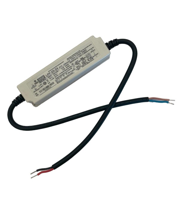 MeanWell LPF-25-24 Alimentatore Led Driver CC CV 24V 1,05A 25W IP67 Input 220V e 110V