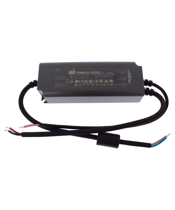 MeanWell PWM-90-24DA2 Alimentatore Led Dimmerabile DALI e DALI-2 90W 24V 3,75A IP67 Input 220V e 110V