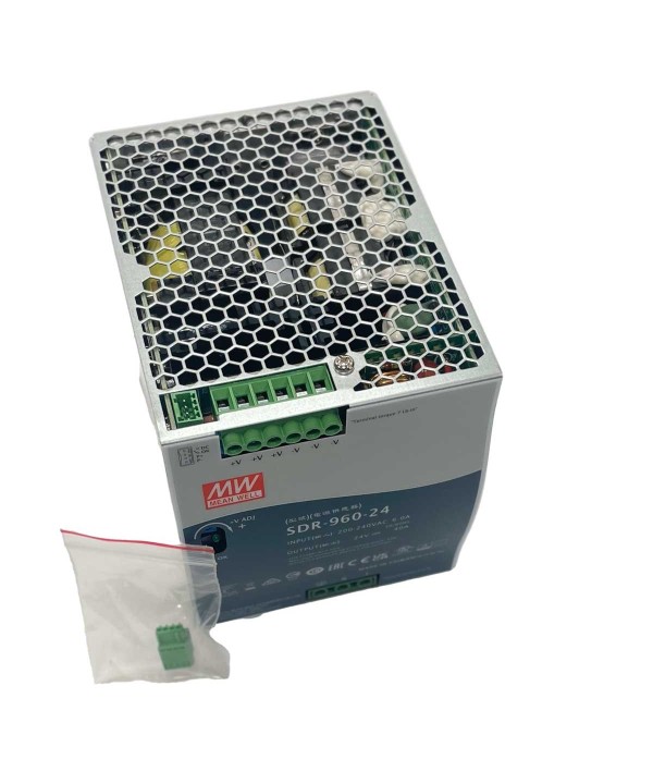 MeanWell SDR-960-24 Alimentatore DIN RAIL 960W 24V 40A Per Automazione Industriale Input 220V 110