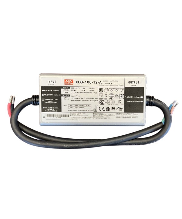 MeanWell XLG-100-12-A Alimentatore IP67 100W 12V 8A Input 220V 110V