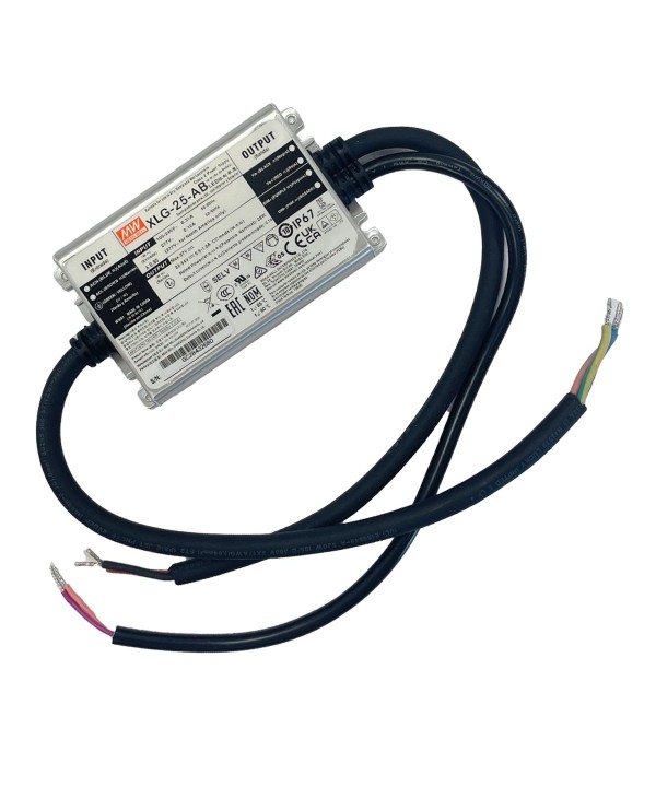 MeanWell XLG-25-AB Led Driver Corrente Costante 700mA 22-54V 25W IP67 Dimmerabile 3 In 1