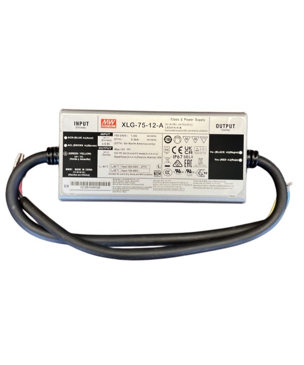 MeanWell XLG-75-12-A Alimentatore IP67 60W 12V 5A Input 220V 110V
