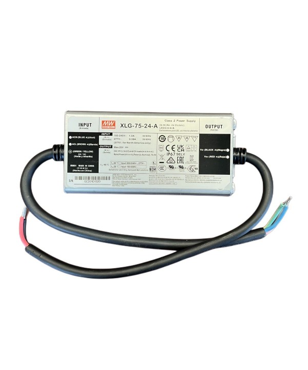 MeanWell XLG-75-24-A Alimentatore IP67 75W 12V 3,1A Input 220V 110V