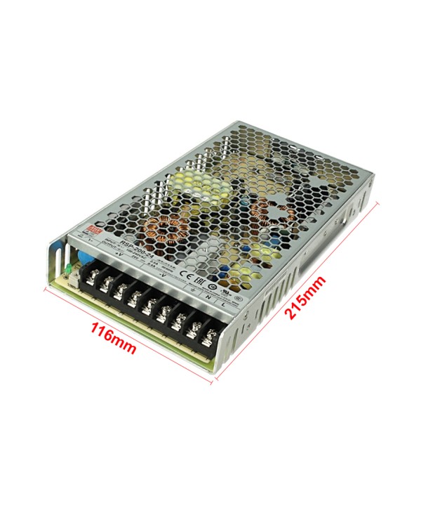 Alimentatore MeanWell CV 200W 24V 8,4A RSP-200-24 Trasformatore Da AC 220V a DC 24V Senza Ventola