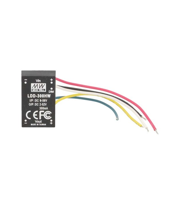 DC/DC Step Down Converter Meanwell LDD-300HW 300mA da DC9-56V a DC2-52V
