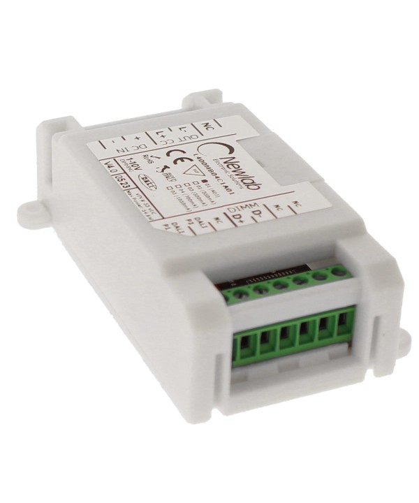 NEWLAB DALI-CC Dimmer Monocanale in Corrente Ingresso DALI PUSH POT 1-10V CC Regolabile da 170mA Fino a 1050mA DC 8V-53V