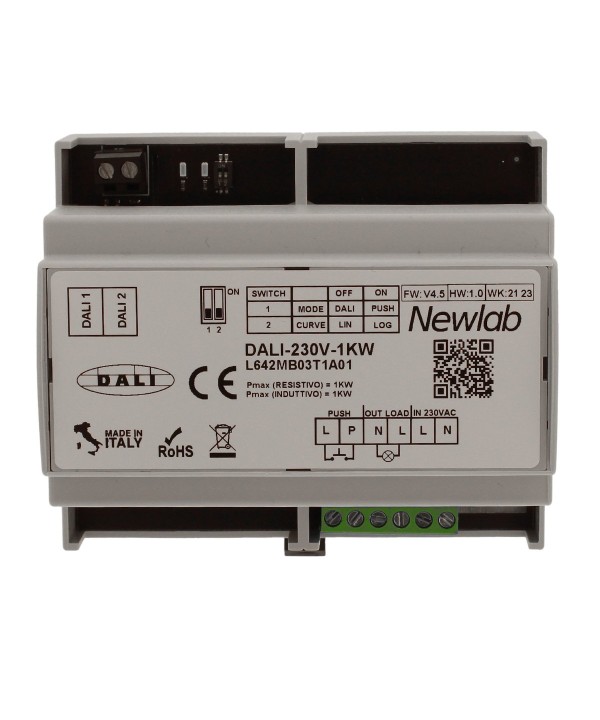 NEWLAB PUSH-230V-1KW Led Dimmer Taglio di Fase Da Guida DIN Con Ingresso Pulsante 110V 220V Max 1000W