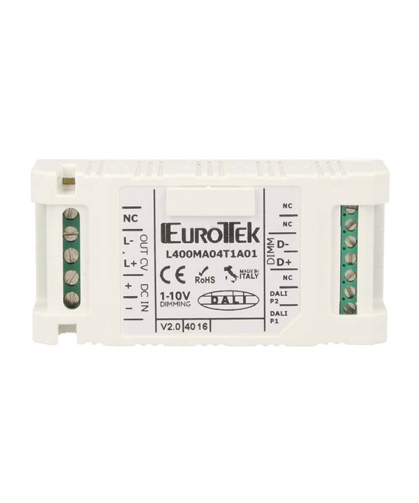 Newlab Led Dimmer Monocanale PWM 12A Controllato Da Pulsante N.O. 0-10V 1-10V Dali Potenziometro
