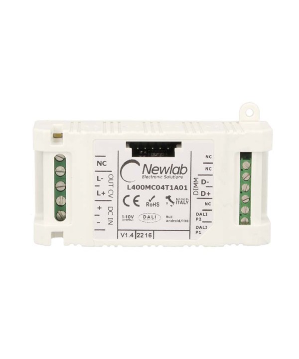 Newlab Led Dimmer PWM 12A Dimmerabile Tramite Bluetooth Pulsante N.O. 0-10V 1-10V Dali Potenziometro