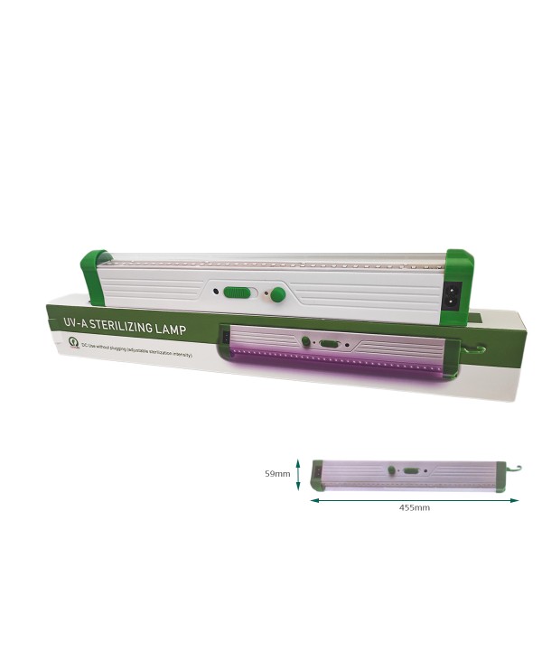 Lampada Plafoniera Led Germicida UV-A Sterilizzazione Disinfezione Antibatterica 4W Ricaricabile Con Gancio Ultravioletta Niente Danni Umani