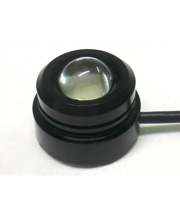 Power Led A Bottone 1,5W 12V Bianco Freddo Dissipatore Alluminio Per DRL Daylight