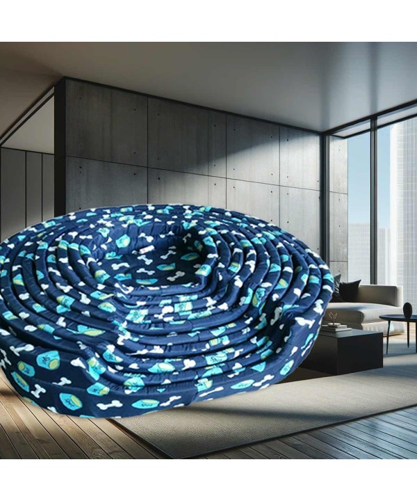 Cucce Termica Morbide per Animali Domestici Set da 10 Pezzi in Misure Diverse da 28-63cm Fondo Antiscivolo Modello Blu3197