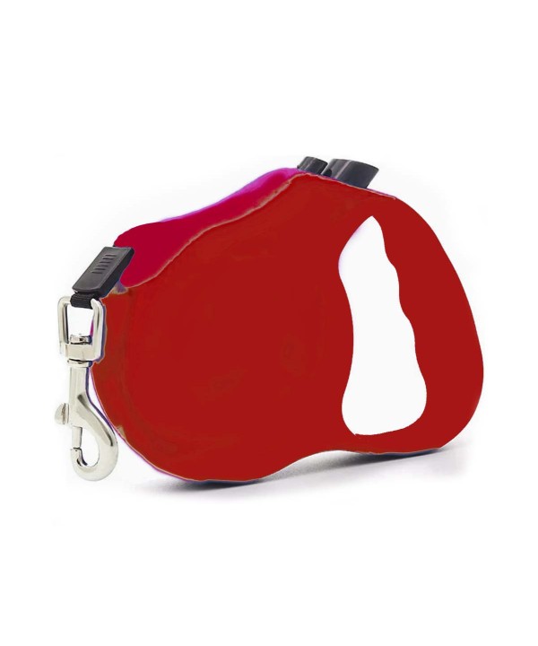 Guinzaglio per Cani 3 Metri Retrattile Colore Rosso