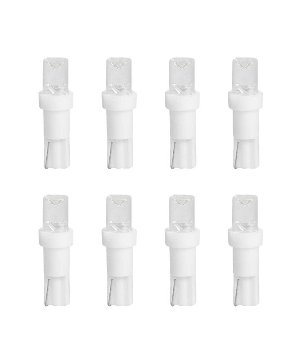 8 Pezzi Lampada Led T5 F5 12V 0.5W 300lm Bianco Freddo 6500K